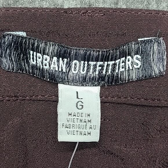 Urban Outfitters Skort Womens Large Brown Asymmetric Long Knit Button Lined - Picture 5 of 9